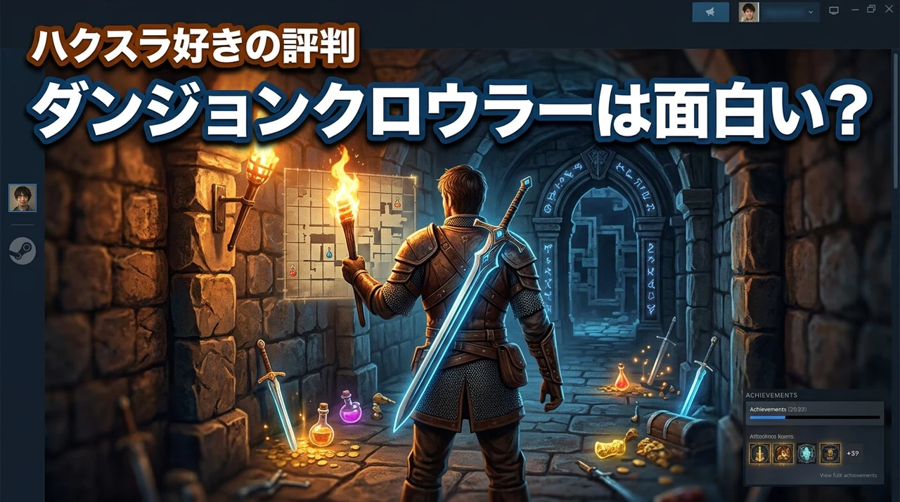ダンジョンクロウラーは面白い？ハクスラ好き向け？口コミ評判と評価を解説