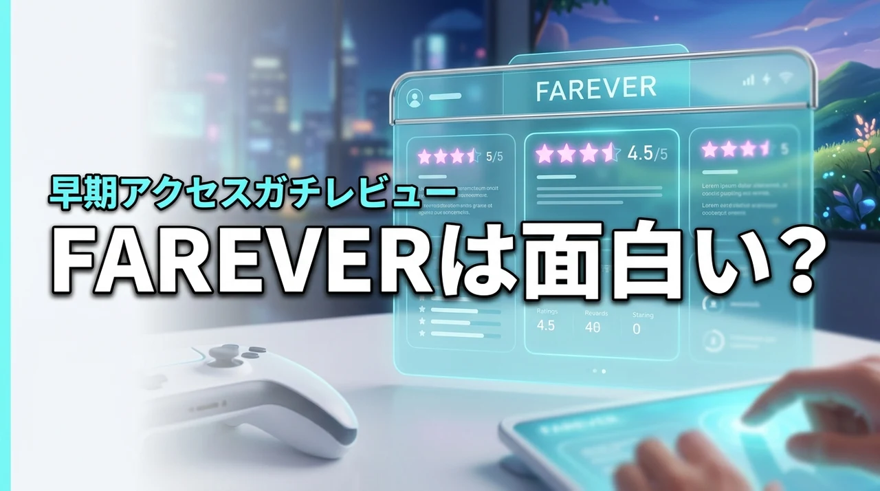FAREVERは面白い？買うか迷う人向けに早期アクセスのプレイ感をガチレビュー