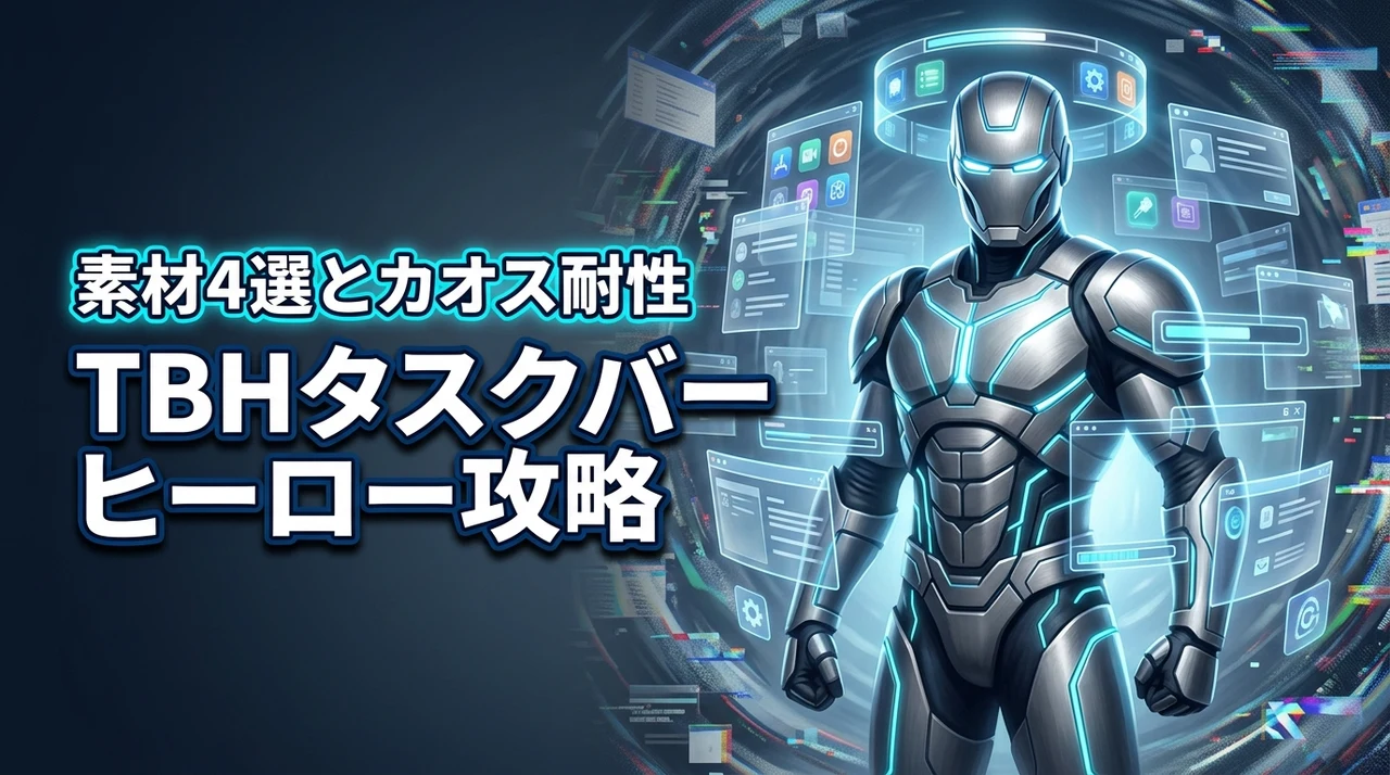 TBHタスクバーヒーロー攻略！カオス耐性を装飾で高める素材4選と運用メリット
