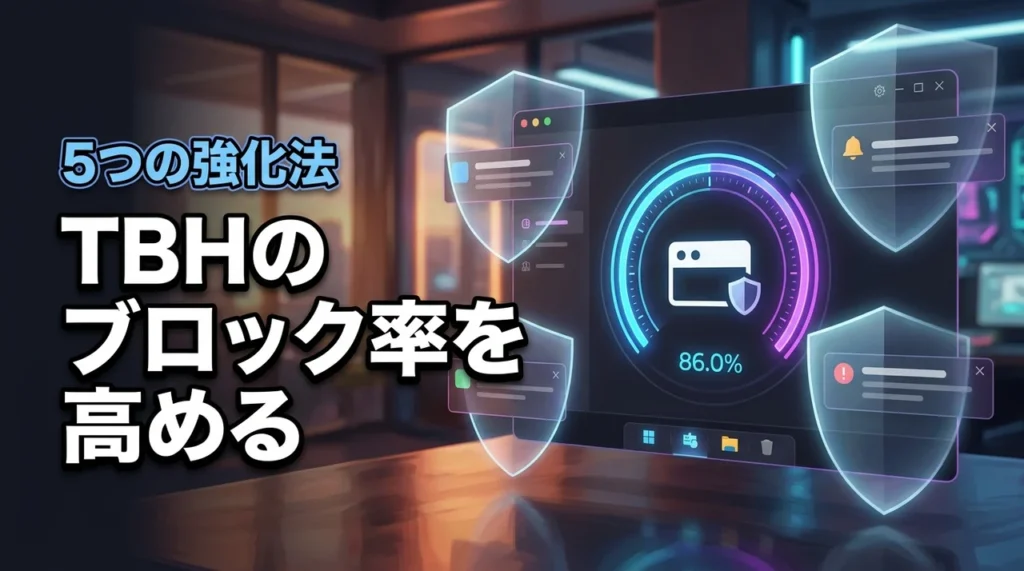 TBHのブロック率とは？仕様と効果を解説する5つの強化メソッド