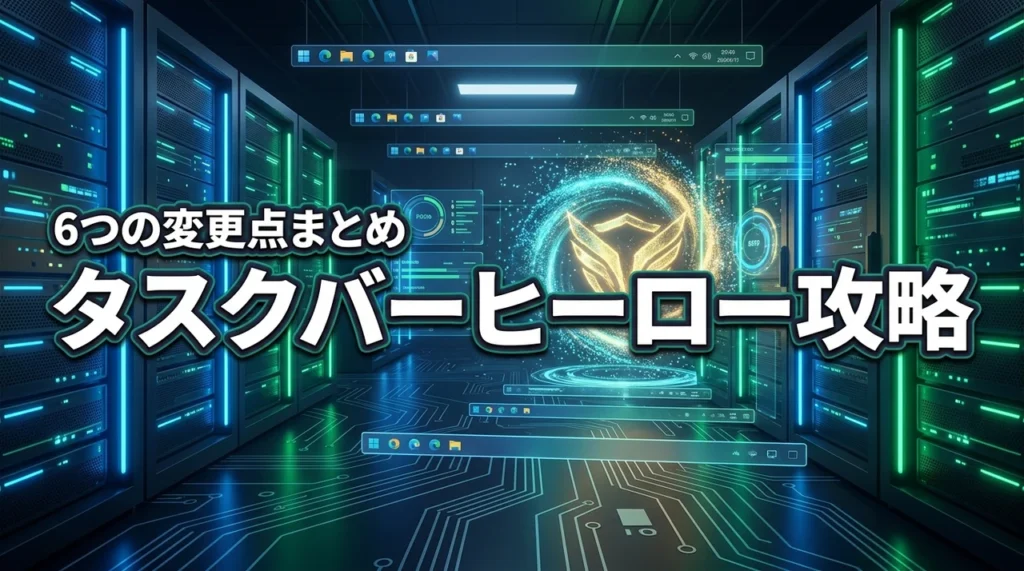 TBHタスクバーヒーローのサーバーアップデート内容と攻略すべき6つの変更点