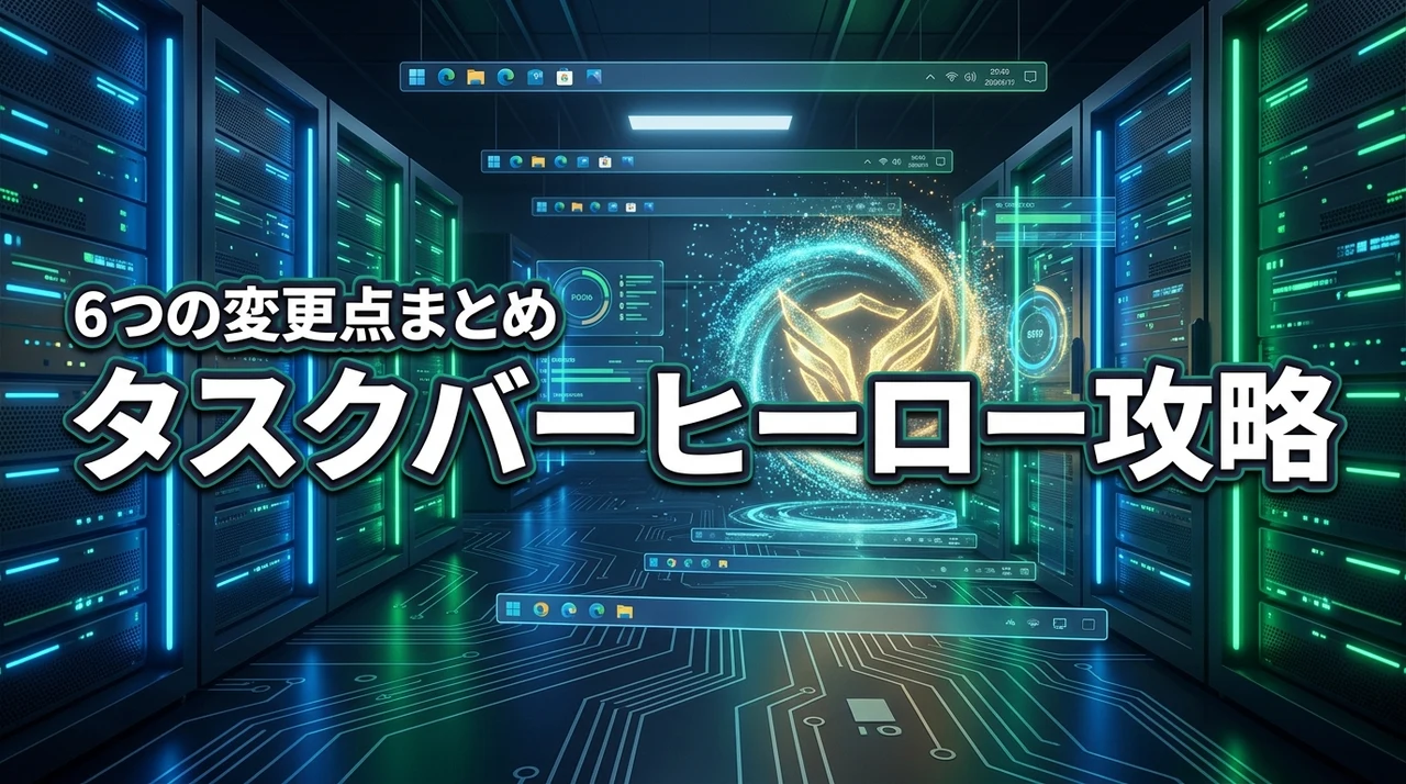 TBHタスクバーヒーローのサーバーアップデート内容と攻略すべき6つの変更点