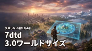 7days to die 3.0でおすすめのワールドサイズ4選!失敗しない選び方