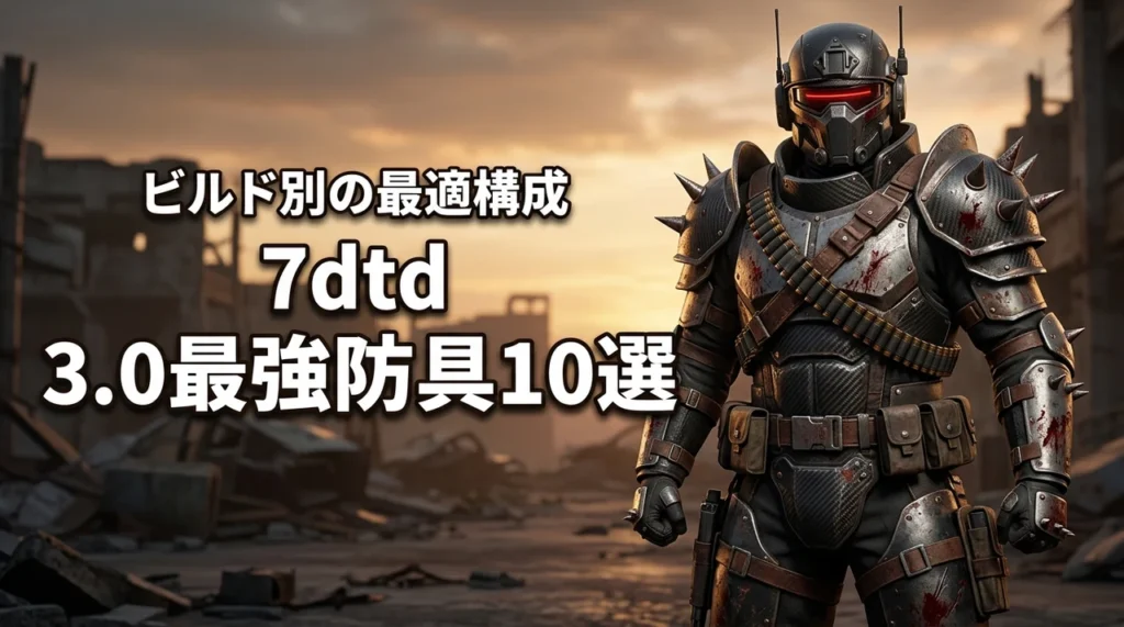 7days to die 3.0の最強おすすめ防具10選！ビルド別構成を解説
