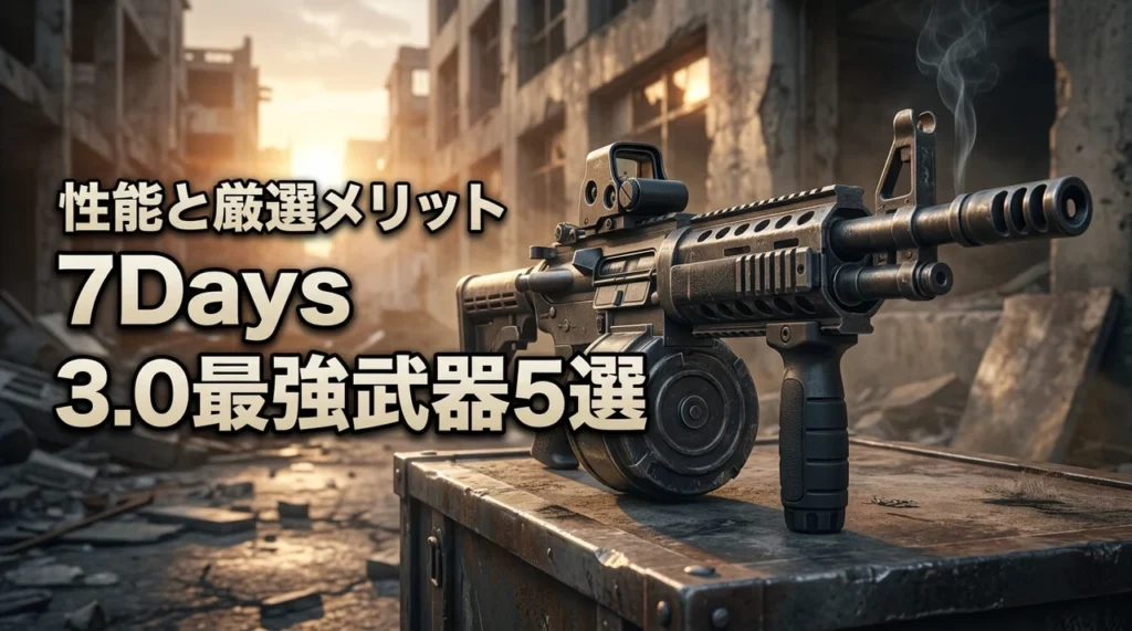 7days to die 3.0の最強武器5選！厳選のメリットとステータスを公開