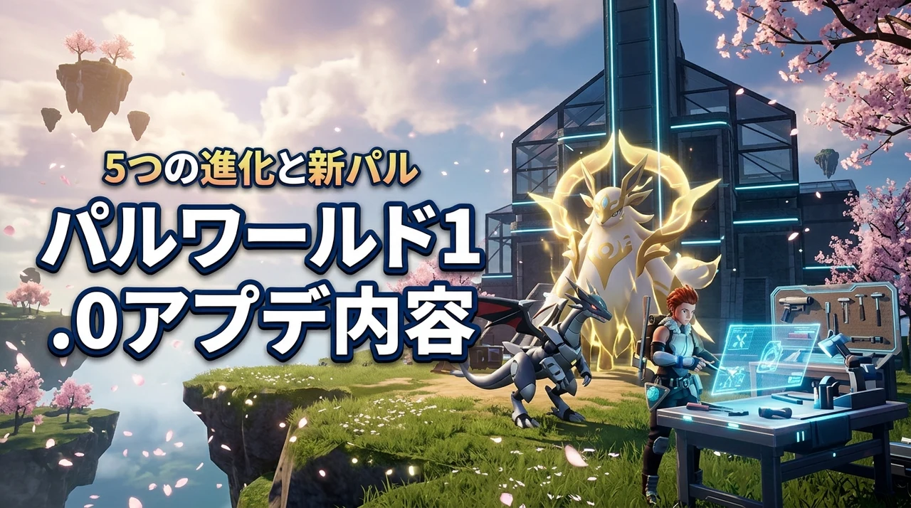 【保存版】パルワールド1.0アプデ内容を網羅！新パルや配合など5つの進化
