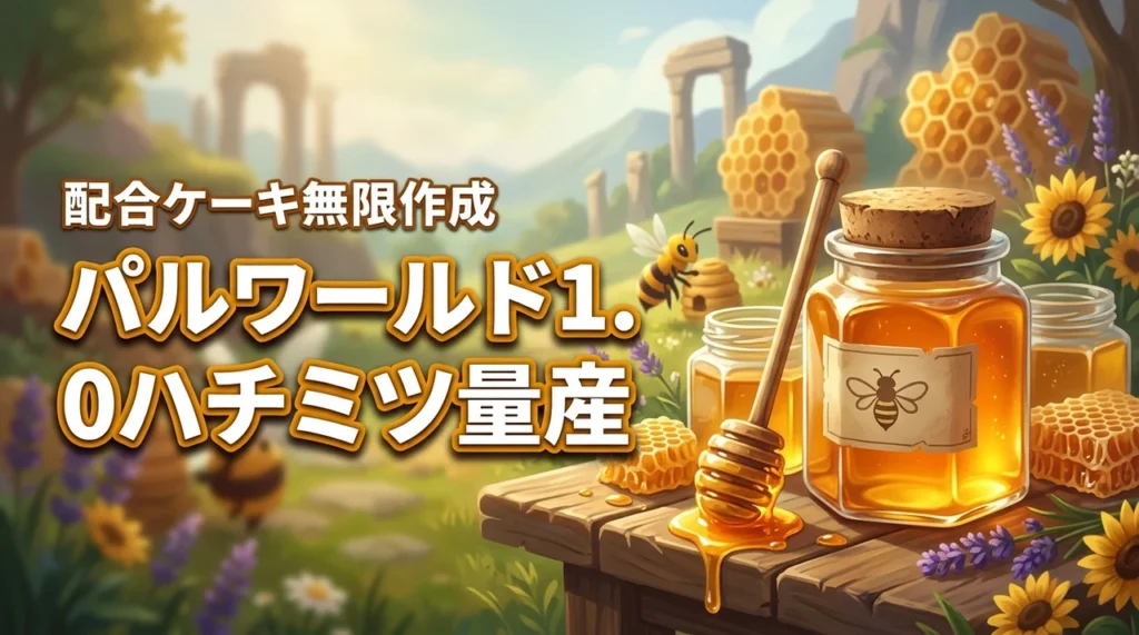 【正式版】パルワールド1.0でハチミツを量産する秘訣！配合ケーキを無限に作る方法
