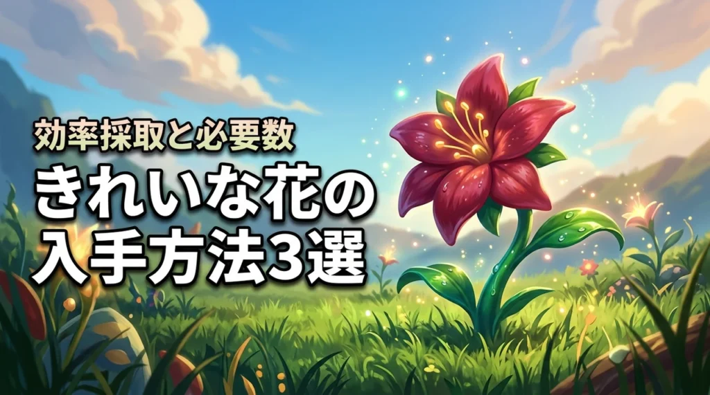 パルワールド1.0できれいな花を入手する方法3選！効率よく採取するコツと必要数