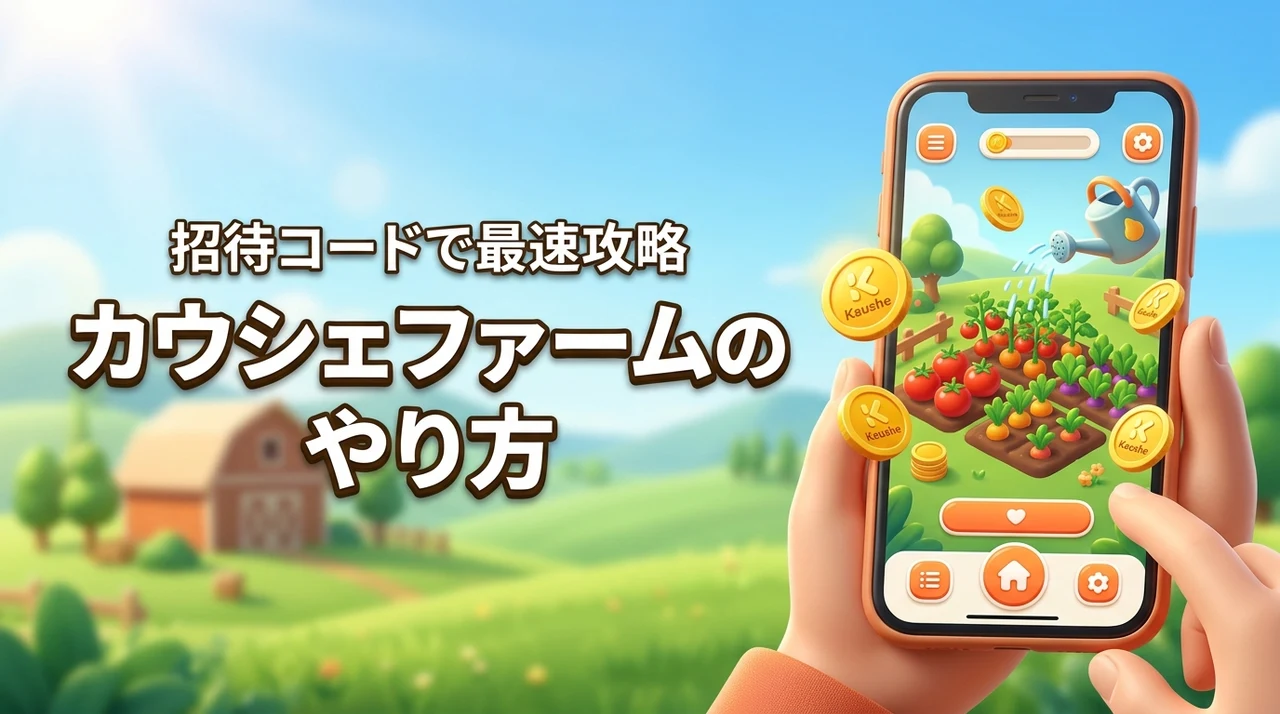カウシェファームのやり方は？無料で収穫できる仕組みと招待コードで最速攻略