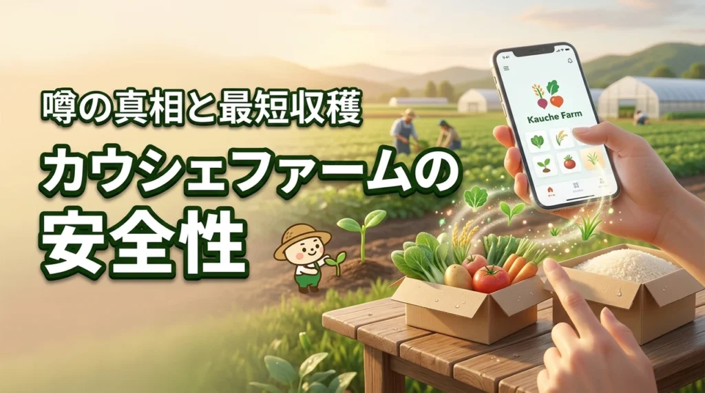 カウシェファームの安全性に迫る！なぜ無料？怪しい噂の真相と最短収穫のコツ