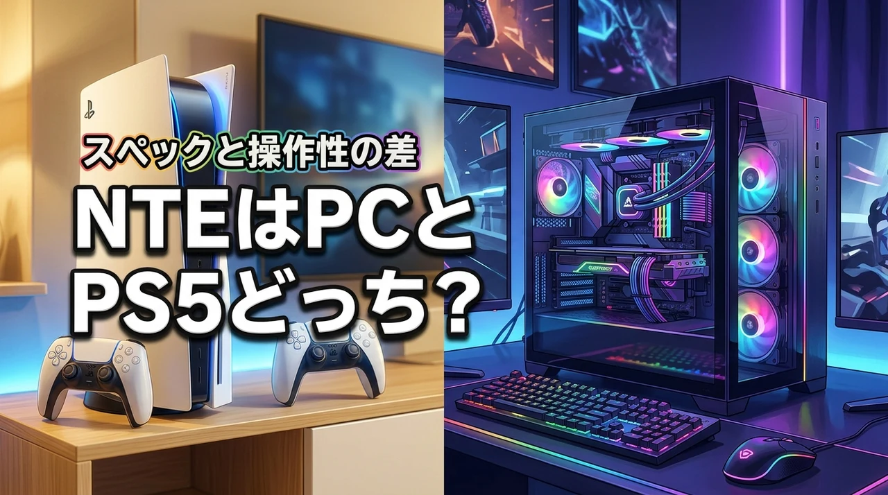 NTEを遊ぶならPCとPS5どっち？スペックや操作性の違いで迷う人への最適解