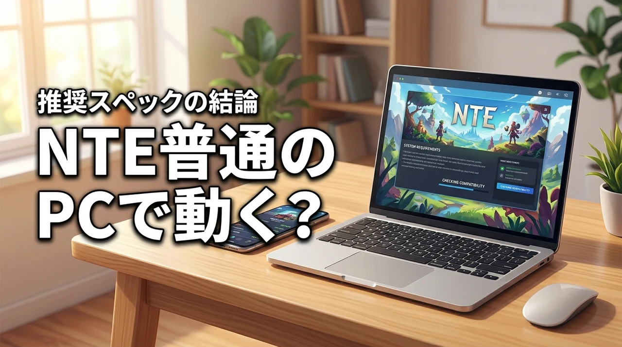 【必見】NTEを普通のPCで遊びたい！動作環境や推奨スペックの結論を解説