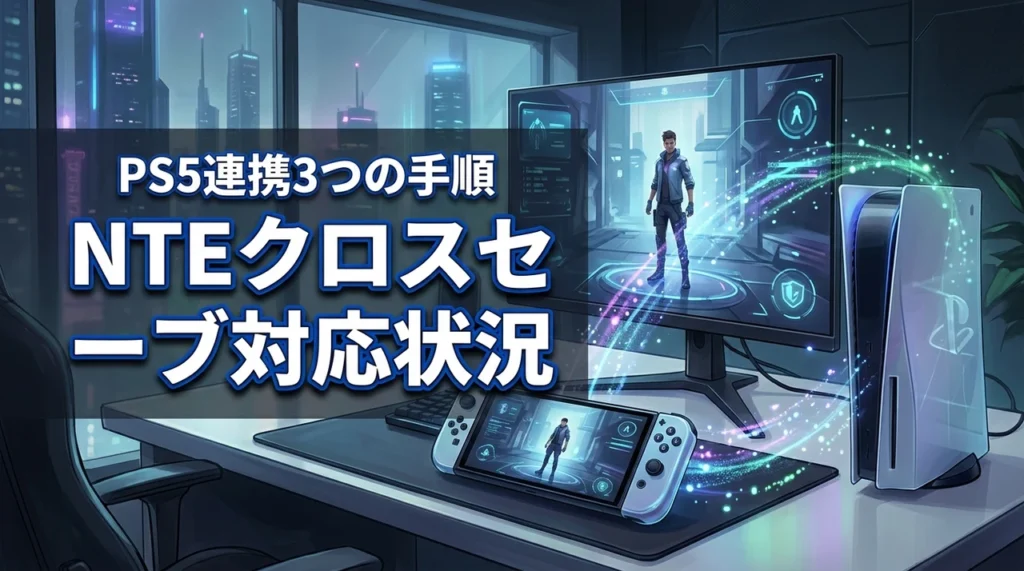 NTEのクロスセーブ対応状況は？PS5と連携させる3つの手順と注意点を解説