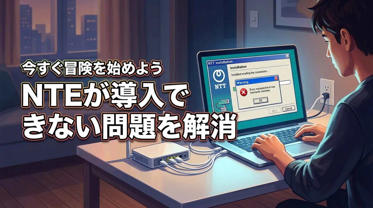 【解決策】NTEがインストールできない問題を解消して今すぐ冒険を始めよう
