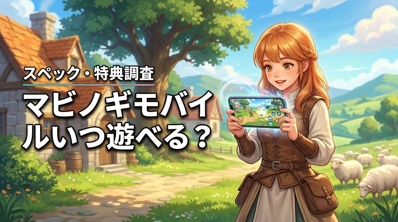 マビノギモバイルはスマホでいつ遊べる？推奨スペックや事前登録特典も調査