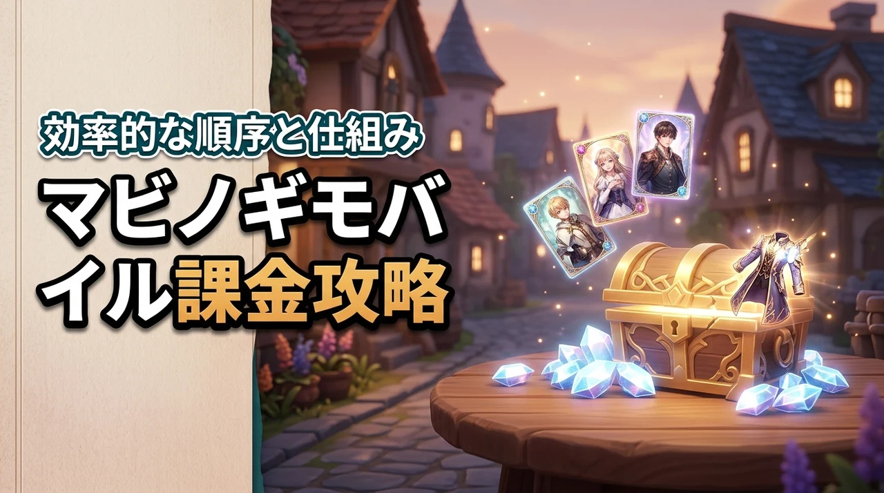 【マビノギモバイルの課金要素】知らないと損する効率的な課金順序と仕組みの全貌(記事のアイキャッチ画像)