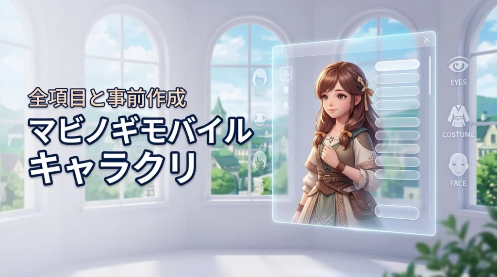 【日本版】マビノギモバイルのキャラクリ全項目！事前作成のやり方から利点まで公開（記事のアイキャッチ画像）