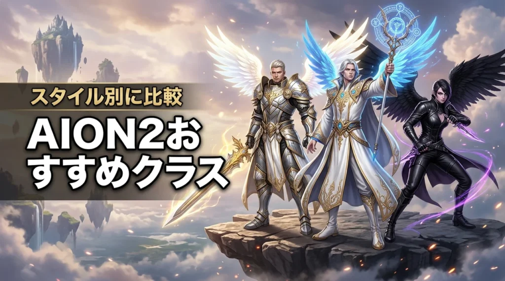 AION2の初心者おすすめ職業は？プレイスタイル別にクラスを比較（記事のアイキャッチ画像）
