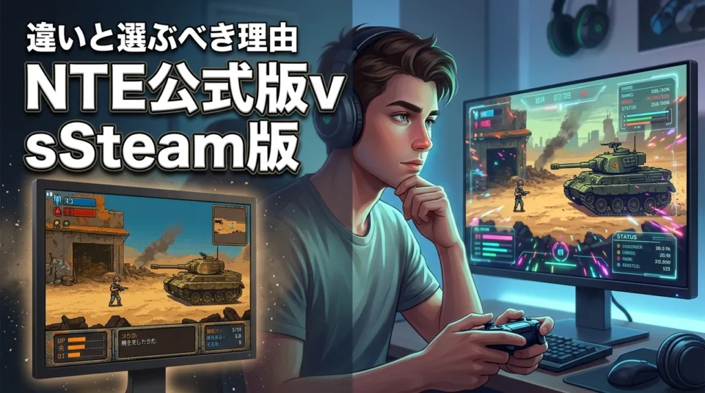 どっちで遊ぶ？NTEの公式版とSteam版の違いとSteam版を選ぶべき理由（記事のアイキャッチ画像）